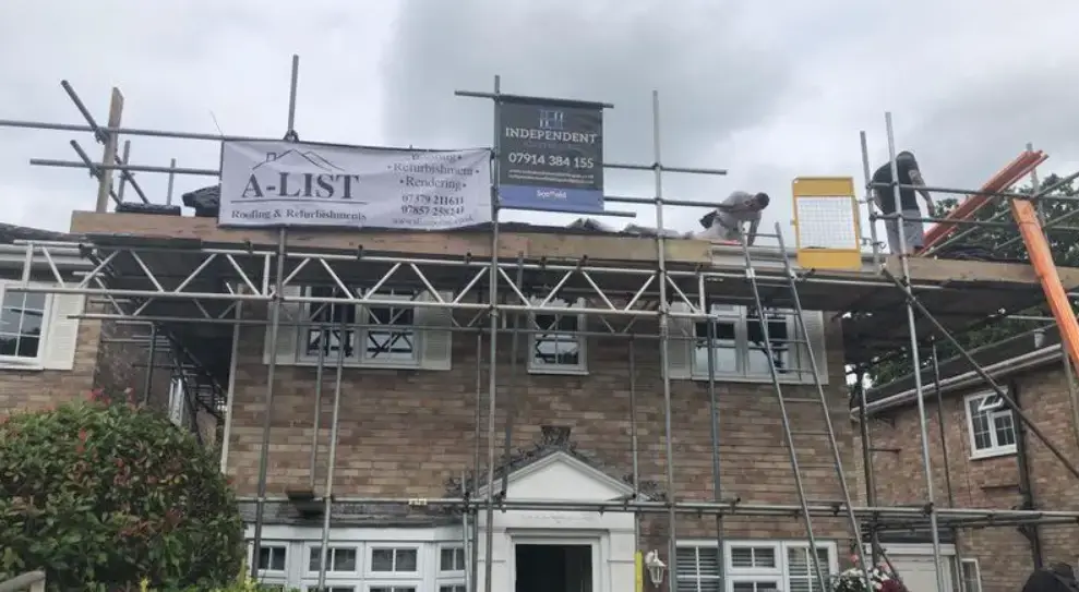 A roof completed by A-List Roofing near Virginia Water