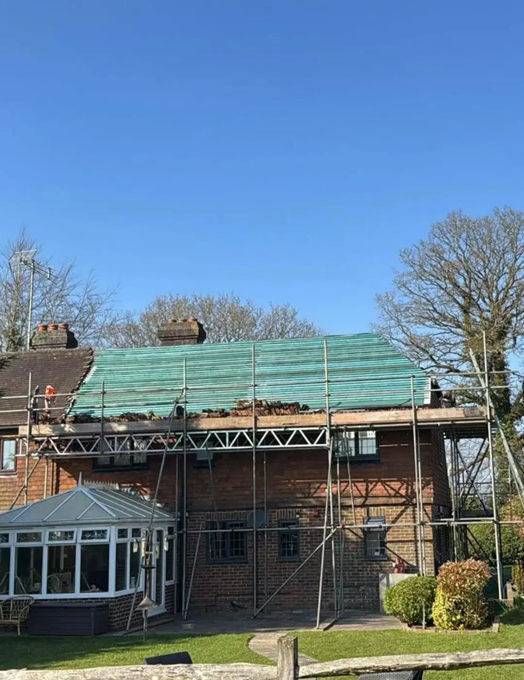 Roofline and guttering work carried out by A-List Roofing in Berkshire