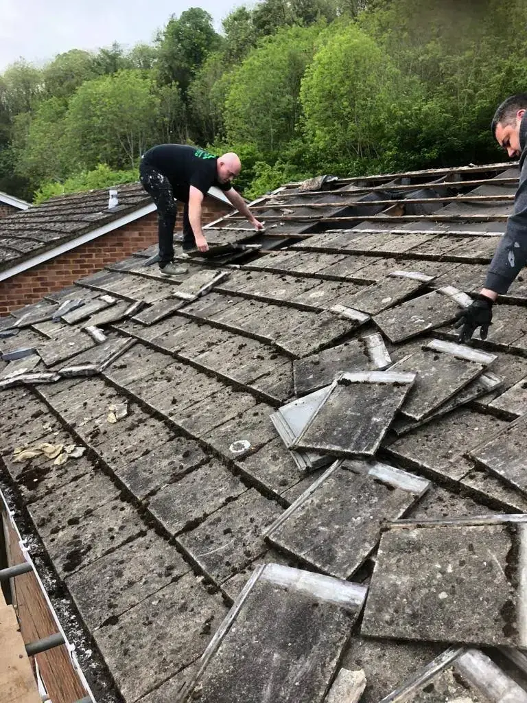 Moss Removal carried out by A-List Roofing & Refurbishments