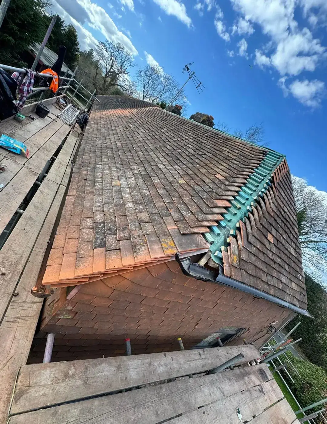 New tiled roof installed by A-List Roofing on a property in Berkshire